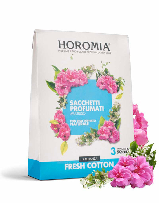 sacchetti profumati multiuso fresh cotton