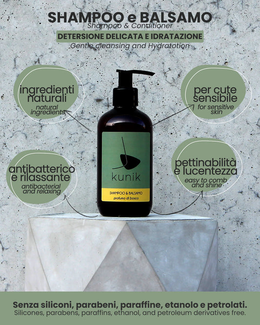 SHAMPOO e BALSAMO 250ml