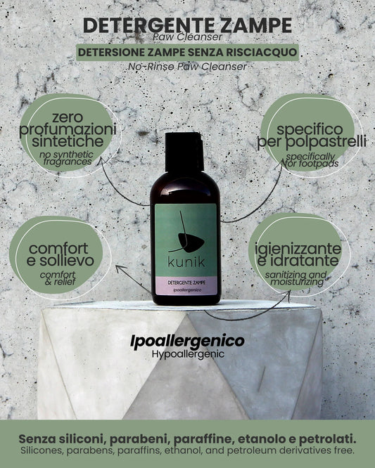 DETERGENTE ZAMPE - Ipoallergenico 150ml