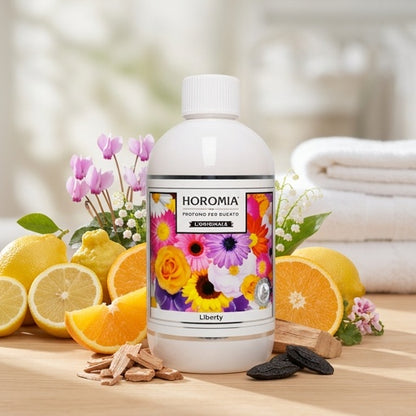 Accappatoio + coppia asciugamani piombo +profumatore bucato 250ml Liberty