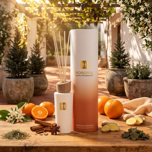 Diffusore a Bastoncini Arancio e cannella 200ml