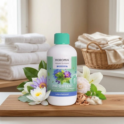 Lotus and organic patchouli laundry scent