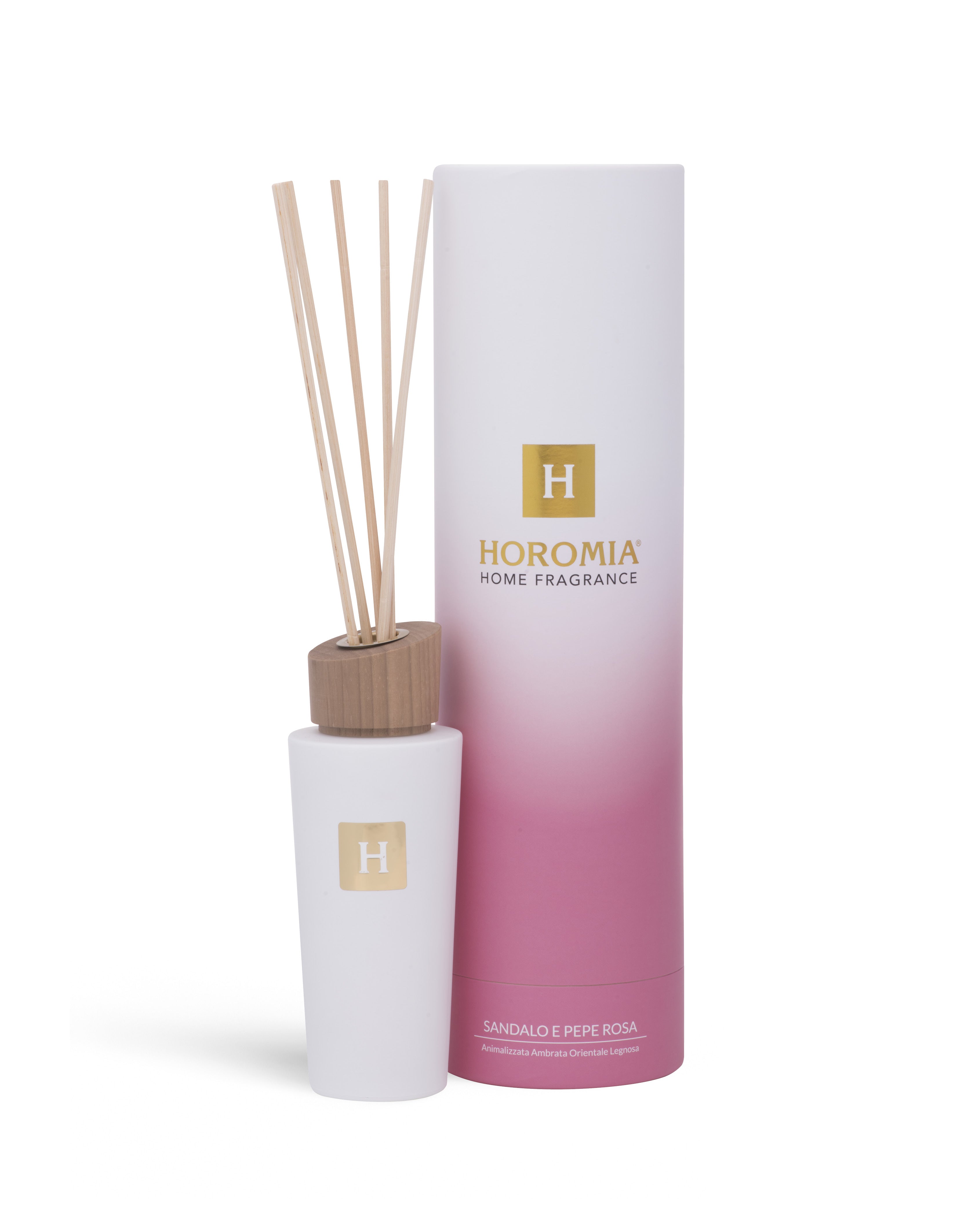 Diffusore a Bastoncini Sandalo e pepe rosa 200ml