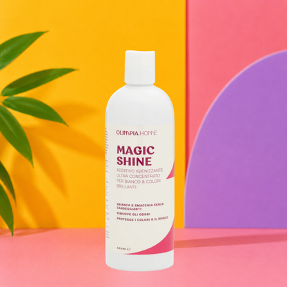 Magic Shine - Additivo Igienizzante Ultra Concentrato per Bianco & Colori Brillanti Ml.400