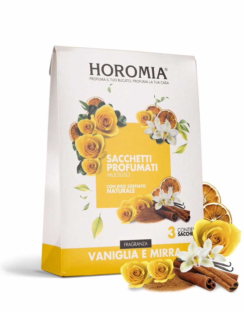 Sacchetti Profumati Multiuso vaniglia e mirra