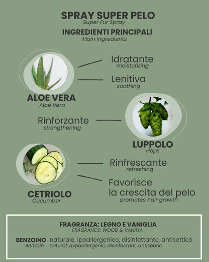 SPRAY SUPER PELO - Ipoallergenico 150ml