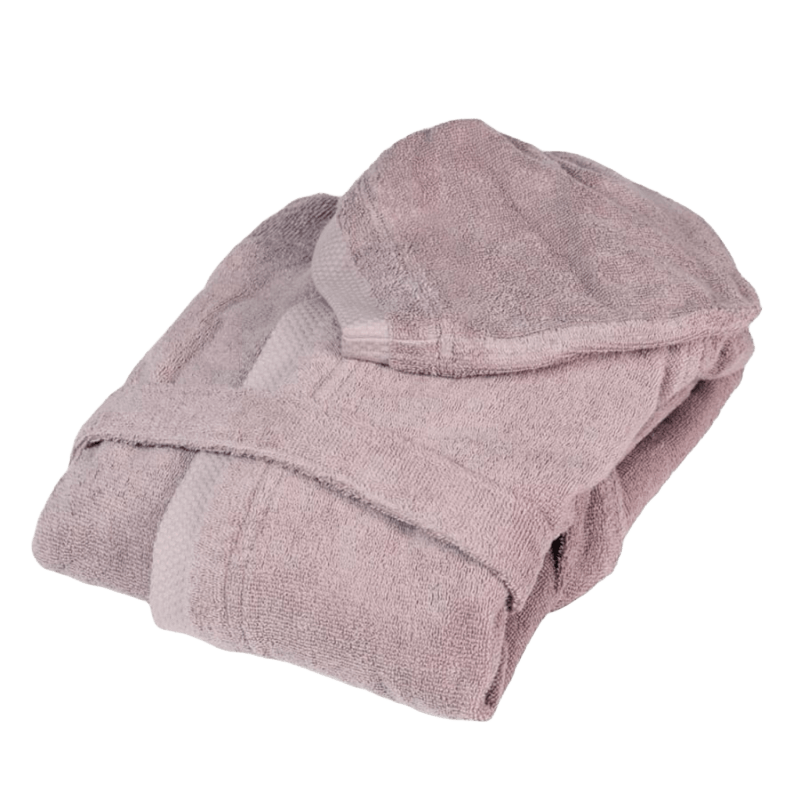 Accappatoio + coppia asciugamani Rosa +profumatore bucato 250ml White